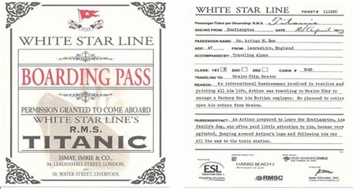 SOLD OUT - Titanic Dinner - Sunday, April 16, 2023  at 6:00 