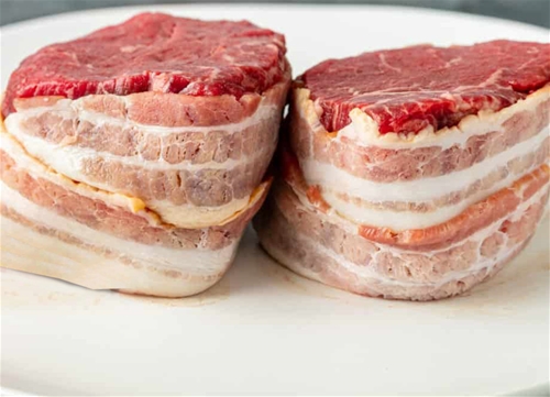 2 - Seven Ounce Bacon Wrapped Filet Mignon