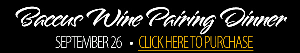 Baccus Wine Pairing