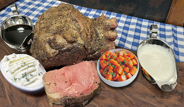 SOLD OUT - Prime Rib Feast to go - Thursday Dec 23 from 10am -1pm